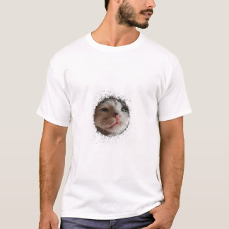 Voeg je foto toe splash sjabloon wit T-Shirt