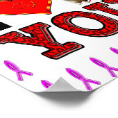 Voeg je foto toe waarvan ik hou van je borstkanker poster (Hoek)