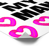 Voeg je foto toe waarvan ik hou van mijn Man Poster (Hoek)