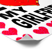 Voeg je foto toe waarvan ik hou van mijn Vriendin Poster (Hoek)