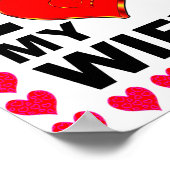 Voeg je foto toe waarvan ik hou van mijn vrouw poster (Hoek)