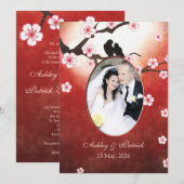 Voeg je foto van Cherry Blossom Sakura Tortelduifj Kaart (Voorkant / Achterkant)