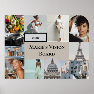 Voeg je foto visie bord custom poster toe
