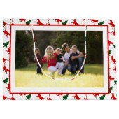 Voeg je foto's Merry Kerstcats en bomen toe Groot Cadeauzakje (Achterkant)