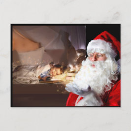 Voeg je foto's toe die kerstmis bezoeken aankondigingskaart