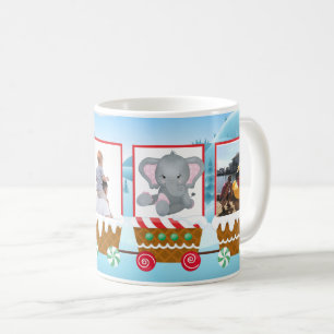 Voeg je foto's toe Kerst Trein Cadeau Vakantie Koffiemok