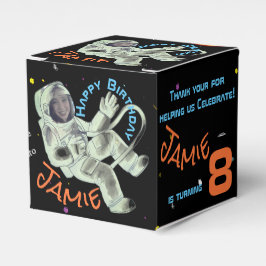 Voeg je gezichts foto astronaut feest gunst doos t bedankdoosjes