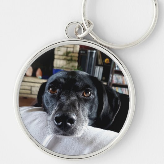 Voeg je hondenfoto hieraan toe sleutelhanger (Voorkant)