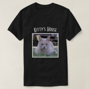 Voeg je huisdier foto en naam toe Personeel Humor T-shirt
