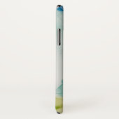 Voeg je Initialen toe | Abstract terrein - blauw Case-Mate iPhone Case (Achterkant / rechts)