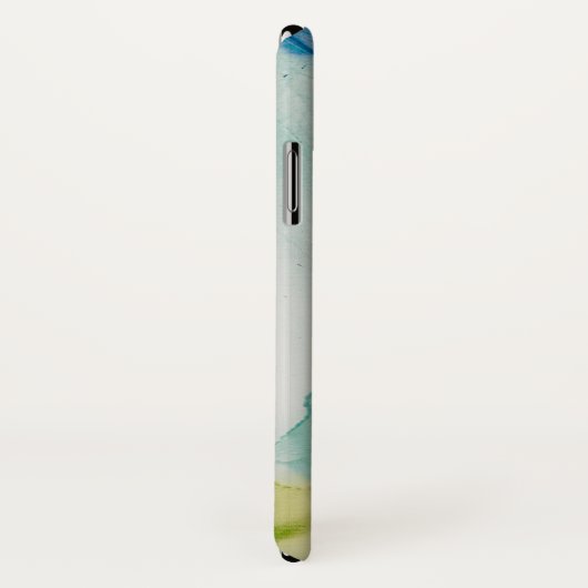 Voeg je Initialen toe | Abstract terrein - blauw Case-Mate iPhone Case (Achterkant / rechts)