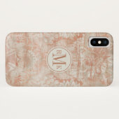 Voeg je Initialen toe | Garnet Weft Case-Mate iPhone Case (Achterkant (horizontaal))