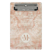 Voeg je Initialen toe | Garnet Weft Mini Klembord (Voorkant)