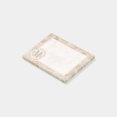 Voeg je Initialen toe | Garnet Weft Post-it® Notes (Schuin)