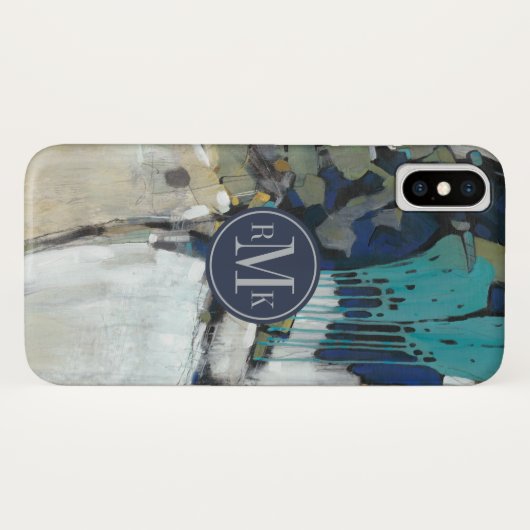 Voeg je Initialen toe | Scheiding Case-Mate iPhone Case (Achterkant (horizontaal))