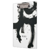 Voeg je Initialen toe | Zwarte verflijnen Klembord (Links)