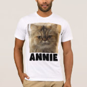 VOEG JE KATTENFOTO AANGEPASTE T-SHIRTS T-SHIRT TOE (Voorkant)