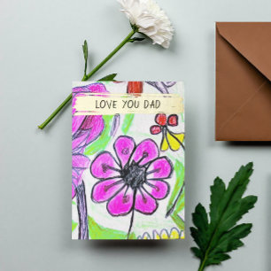 Voeg je Kind aan de tekenfoto's toe Aangepaste vad Folie Feestdagenkaart