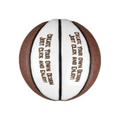 Voeg je kindernaam toe - Aangepaste Mini Basketbal (Verticaal)