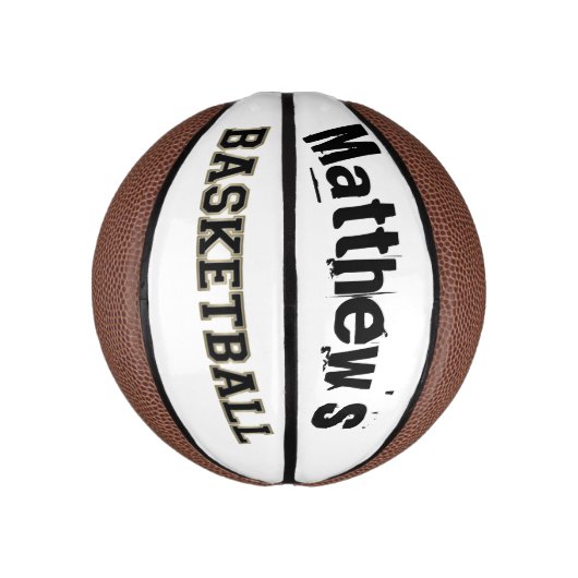 Voeg je kindernaam toe - Aangepaste Mini Basketbal (Verticaal)