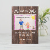 Voeg je kindertekendag toe feestdagenkaart (Staand voorkant)