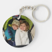 Voeg je kleinkinderen afbeelding toe aan dit Sleut Sleutelhanger (Achterkant)