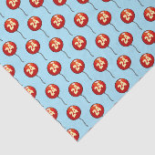 Voeg je leeftijd glimmende eenvoudige rode verjaar tissuepapier (Detail)