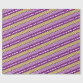 Voeg je leeftijd toe Happy Birthday Celtic Stripe  Cadeaupapier (Vlak)
