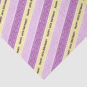 Voeg je leeftijd toe Happy Birthday Celtic Stripe  Tissuepapier (Detail)