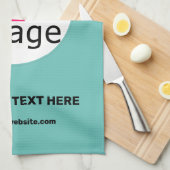 Voeg je Logo-aanbieding  toe met Verse int Groen Theedoek (Quarter Fold)