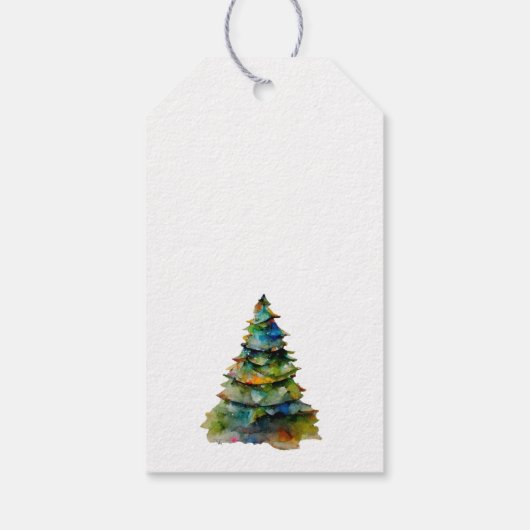 Voeg je Logo aangepaste kerststructuur voor tekstp Cadeaulabel (Achterkant)