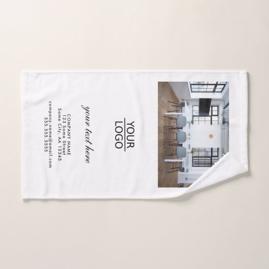 Voeg je Logo aangepaste promotiefoto toe Handdoek (Handdoek)