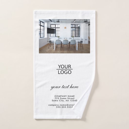Voeg je Logo aangepaste promotiefoto toe Handdoek (Handdoek)