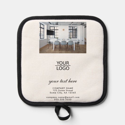 Voeg je Logo aangepaste promotiefoto toe Pannenlap (Voorkant)