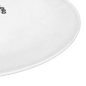 Voeg je logo aangepaste Tekst Promotiecirkel toe Snijplank (Hoek)