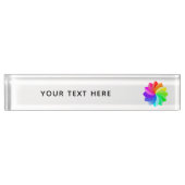 Voeg je Logo aangepaste tekst toe aan bedrijven Naambordje (Voorkant)