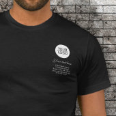 Voeg je Logo aangepaste tekstpromotie zwart toe T-shirt