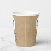 Voeg je Logo aangepaste tekstpromotiemethode toe Papieren Bekers (Rechts)