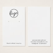 Voeg je Logo aangepaste witte verhuurder toe Visitekaartje (Voorkant /achterkant)