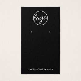 Voeg je Logo aangepaste zwarte oorkonde toe Visitekaartje