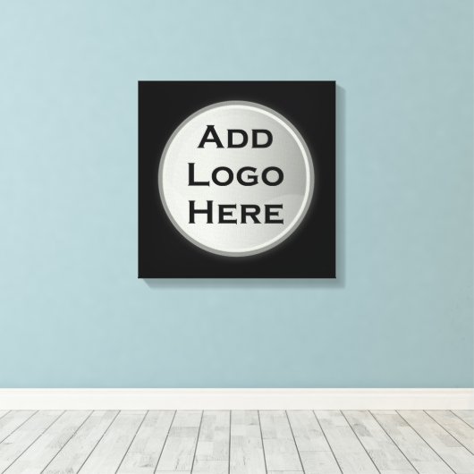 Voeg je Logo bedrijfscadeau toe Canvas Afdruk (Insitu (Houten vloer))