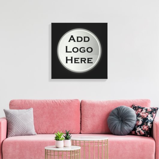 Voeg je Logo bedrijfscadeau toe Canvas Afdruk (Insitu (Woonkamer))