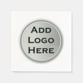 Voeg je Logo bedrijfscadeau toe Servet (Voorkant)