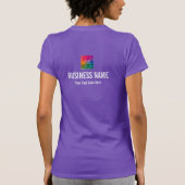 Voeg je Logo-Bella Canvas vrouwen toe die goed pas T-shirt (Achterkant)