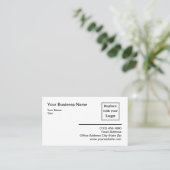 Voeg je Logo bewerkbare Visitekaartjes toe (Staand voorkant)