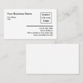 Voeg je Logo bewerkbare Visitekaartjes toe (Voorkant / Achterkant)