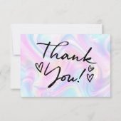 Voeg je Logo Business Holo-kaart toe Bedankkaart (Achterkant)