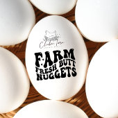 Voeg je logo Butt nugget ei stempel toe