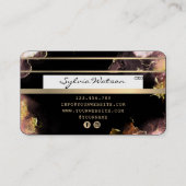 Voeg je Logo-creditcard met Gold en zwart toe Visitekaartje (Achterkant)
