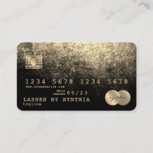 Voeg je Logo-creditcard met Gold en zwart toe